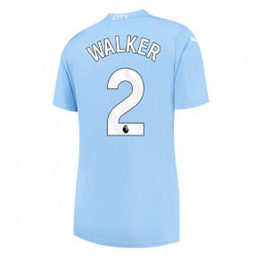 Manchester City Kyle Walker #2 Hemmatröja Kvinnor 2023-24 Kortärmad
